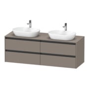 Duravit Waschtischunterschrank Ketho.2 160x55cm, B bs, bas. ma, 4 Schub., wandhängend
