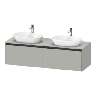 Duravit Waschtischunterschrank Ketho.2 160x55cm, B bs, bg ma, 2 Ausz., wandhängend