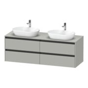 Duravit Waschtischunterschrank Ketho.2 160x55cm, B bs, bg ma, 4 Schub., wandhängend