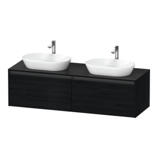 Duravit Waschtischunterschrank Ketho.2 160x55cm, B bs, Ei sw, 2 Ausz., wandhängend