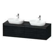 Duravit Waschtischunterschrank Ketho.2 160x55cm, B bs, Ei sw, 2 Ausz., wandhängend