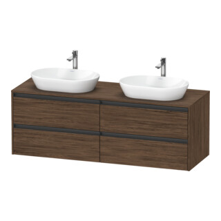Duravit Waschtischunterschrank Ketho.2 160x55cm, B bs, N dkl., 4 Schub., wandhängend