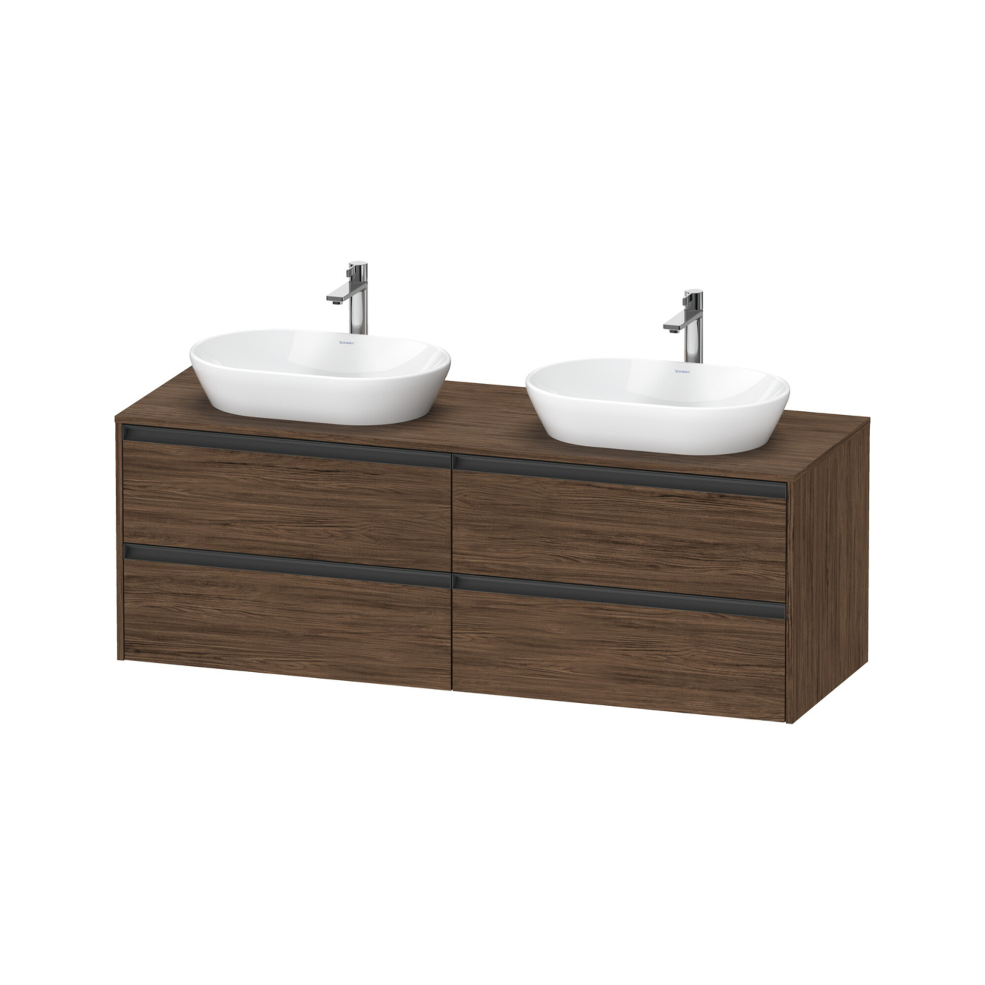 Duravit Waschtischunterschrank Ketho.2 160x55cm, B bs, N dkl., 4 Schub., wandhängend