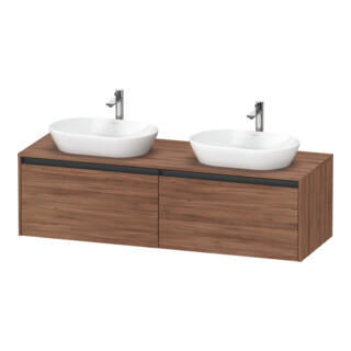 Duravit Waschtischunterschrank Ketho.2 160x55cm, B bs, N Nat, 2 Ausz., wandhängend