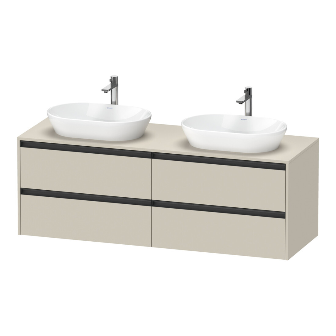 Duravit Waschtischunterschrank Ketho.2 160x55cm, B bs, T matt, 4 Schub., wandhängend