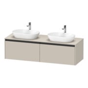 Duravit Waschtischunterschrank Ketho.2 160x55cm, B bs, Tau ma, 2 Ausz., wandhängend-1