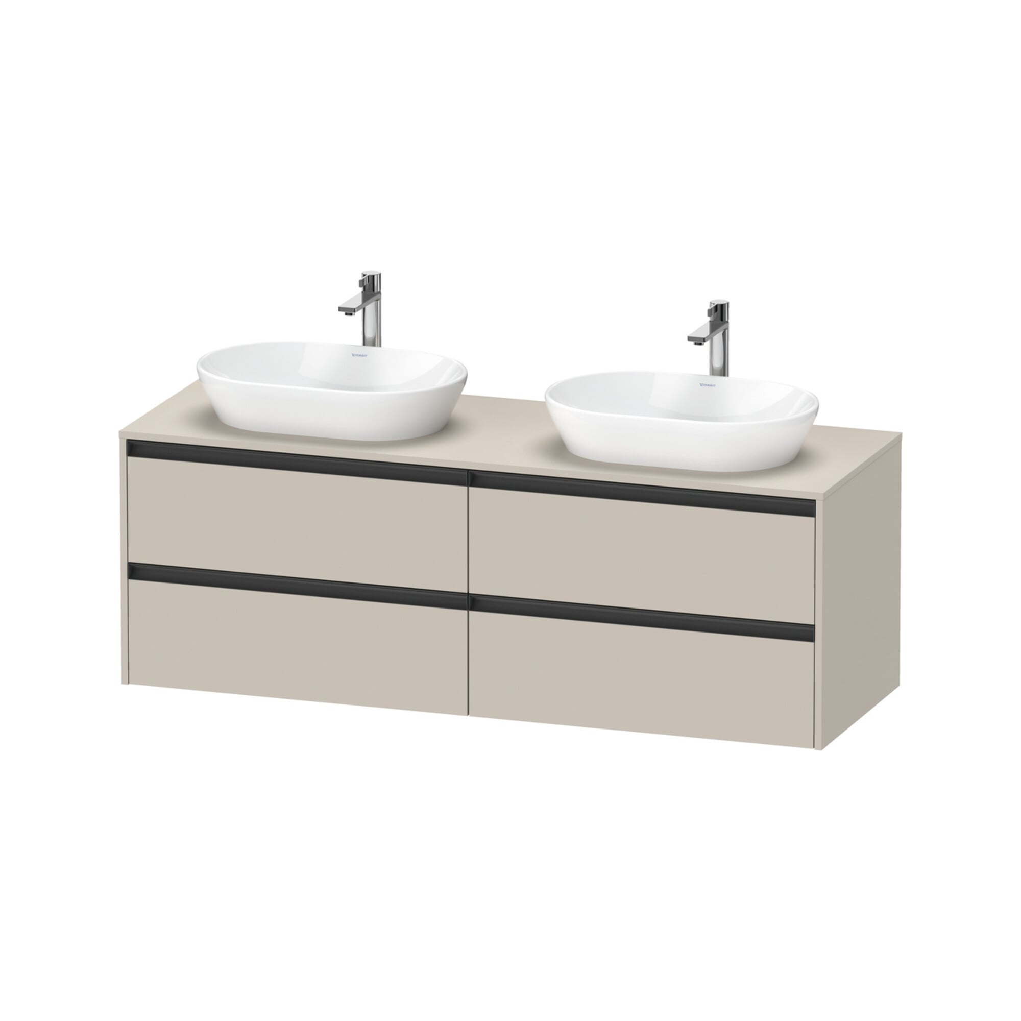 Duravit Waschtischunterschrank Ketho.2 160x55cm, B bs, Tau ma, 4 Schub., wandhängend