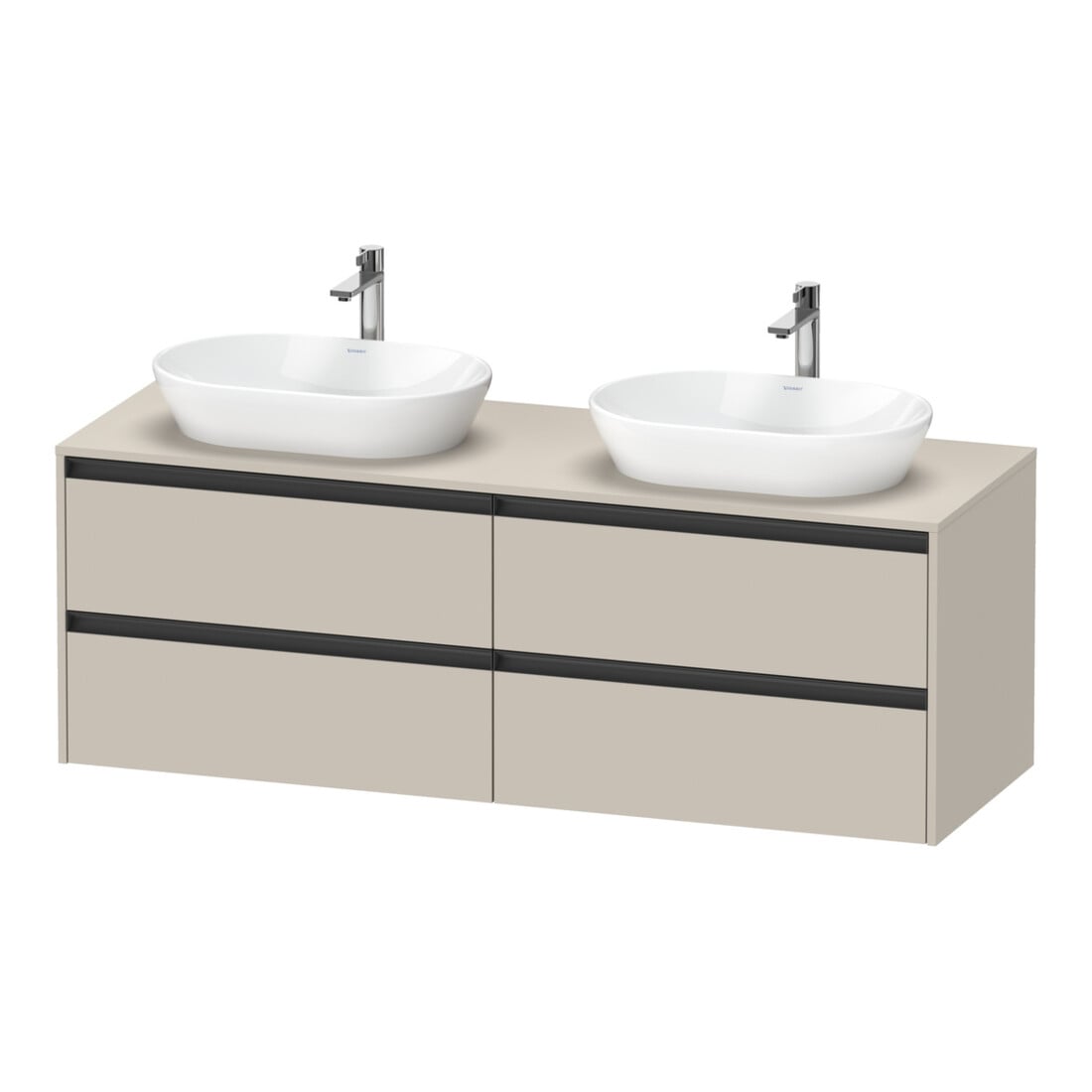 Duravit Waschtischunterschrank Ketho.2 160x55cm, B bs, Tau ma, 4 Schub., wandhängend