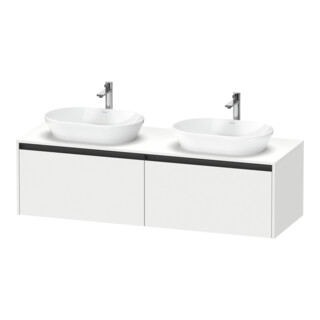 Duravit Waschtischunterschrank Ketho.2 160x55cm, B bs, we. ma, 2 Ausz., wandhängend