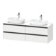 Duravit Waschtischunterschrank Ketho.2 160x55cm, B bs, we. ma, 4 Schub., wandhängend-1