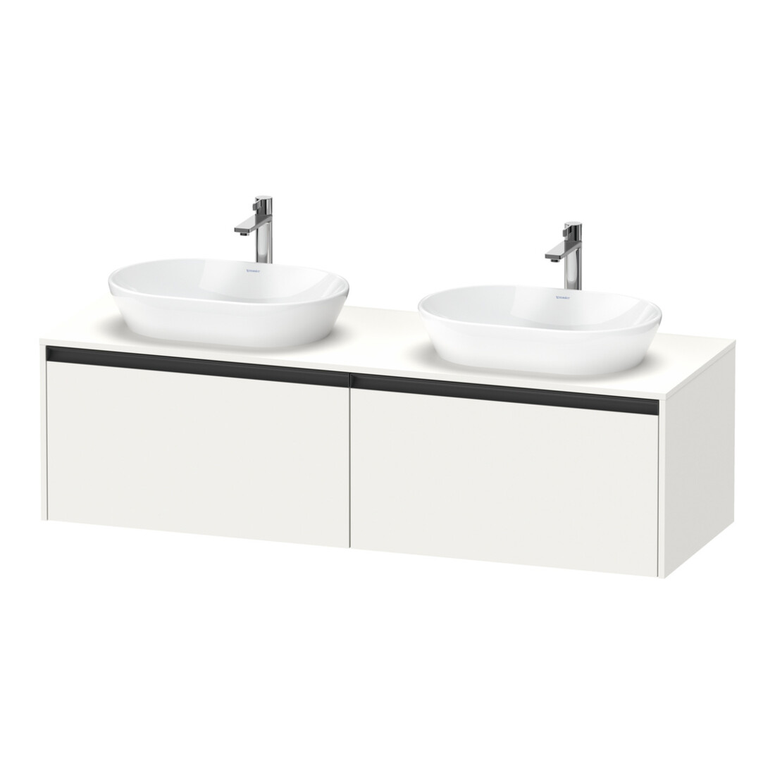 Duravit Waschtischunterschrank Ketho.2 160x55cm, B bs, we. matt, 2 Ausz., wandhängend