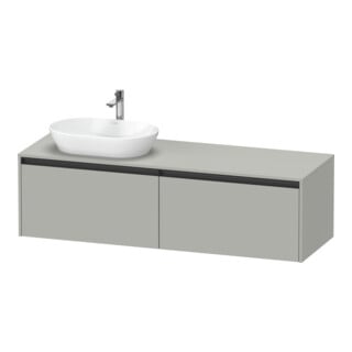 Duravit Waschtischunterschrank Ketho.2 160x55cm, B L, bg ma, 2 Ausz., wandhängend