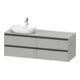 Duravit Waschtischunterschrank Ketho.2 160x55cm, B L, bg ma, 4 Schub., wandhängend-1