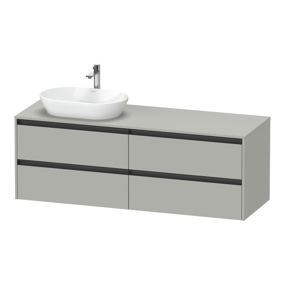 Duravit Waschtischunterschrank Ketho.2 160x55cm, B L, bg ma, 4 Schub., wandhängend