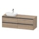 Duravit Waschtischunterschrank Ketho.2 160x55cm, B L, Ei marm., 4 Schub., wandhängend-1