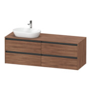 Duravit Waschtischunterschrank Ketho.2 160x55cm, B L, N Nat, 4 Schub., wandhängend