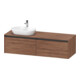 Duravit Waschtischunterschrank Ketho.2 160x55cm, B L, Nussb Nat, 2 Ausz., wandhängend-1