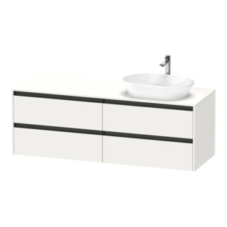 Duravit Waschtischunterschrank Ketho.2 160x55cm, B R, we. matt, 4 Schub., wandhängend