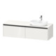 Duravit Waschtischunterschrank Ketho.2 160x55cm, B re, we. hgl, 2 Ausz., wandhängend-1