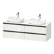 Duravit Waschtischunterschrank Ketho.2 160x55cm, B re, we. hgl, 4 Schub., wandhängend-1