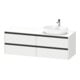 Duravit Waschtischunterschrank Ketho.2 160x55cm, B re, we. ma, 4 Schub., wandhängend-1