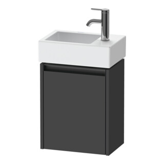 Duravit Waschtischunterschrank Ketho.2 36,4x23,8cm, An R, gra ma, 1 Tür, wandhängend