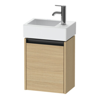 Duravit Waschtischunterschrank Ketho.2 36,4x23,8cm, An re, Ei Nat, 1 Tür, wandhängend