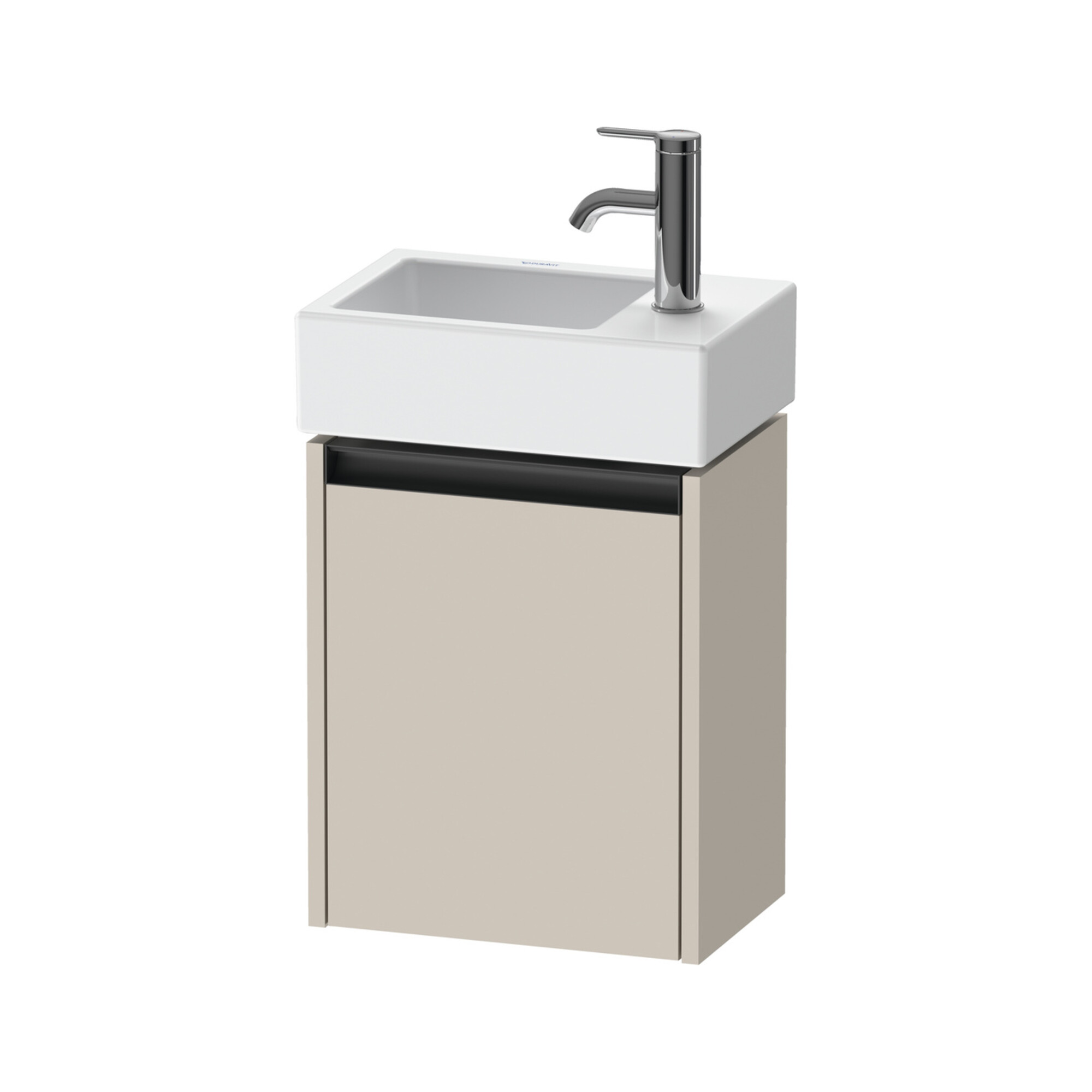 Duravit Waschtischunterschrank Ketho.2 36,4x23,8cm, An re, Tau ma, 1 Tür, wandhängend