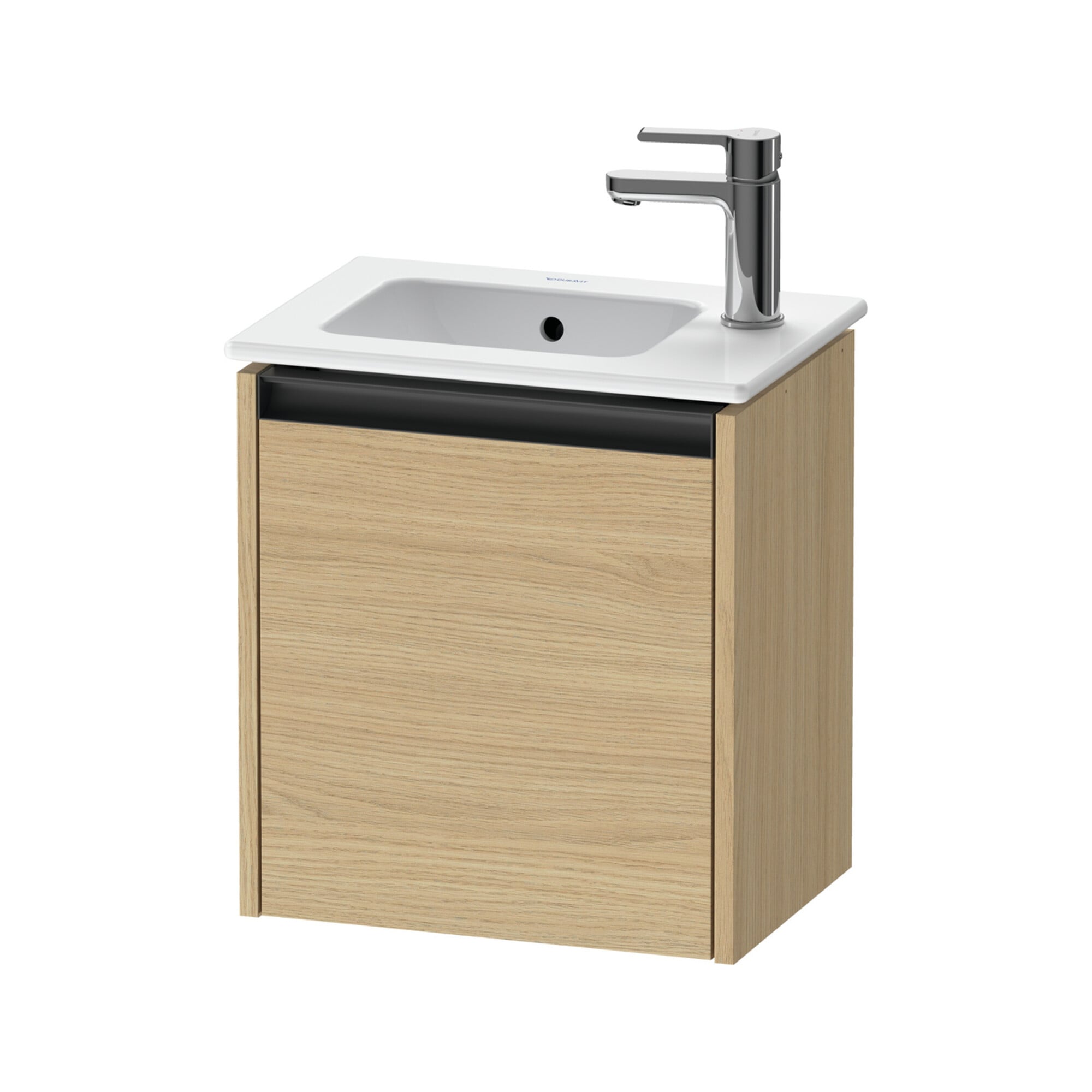 Duravit Waschtischunterschrank Ketho.2 41x29,2x44cm, 1 Tür, wd, An li, Ei Nat