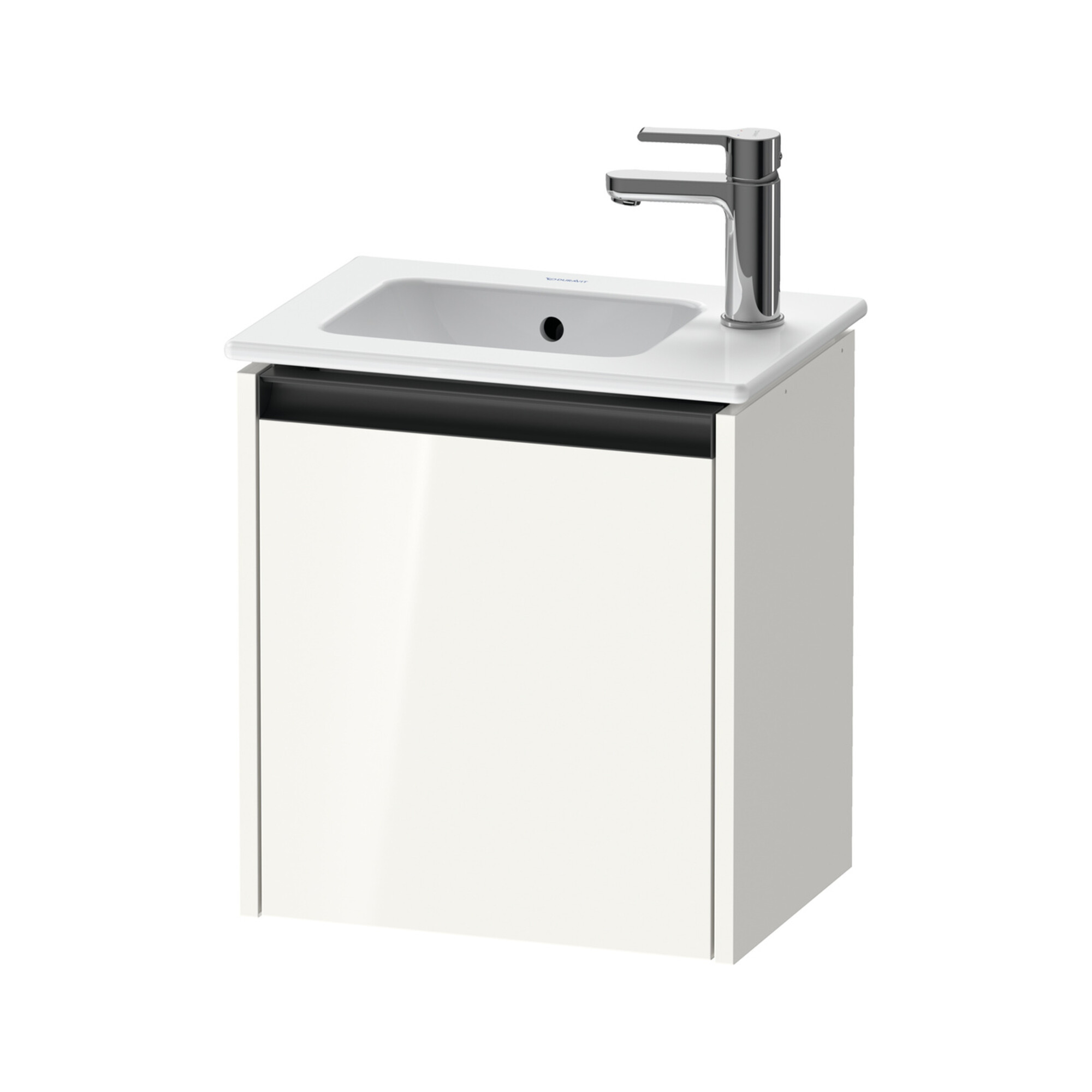Duravit Waschtischunterschrank Ketho.2 41x29,2x44cm, 1 Tür, wd, An li, we. hgl