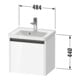 Duravit Waschtischunterschrank Ketho.2 48,4x37,5x44cm, 1 Ausz., wandhängend, bas. ma-3