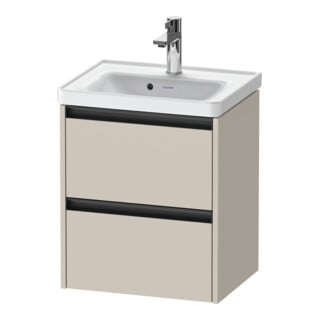Duravit Waschtischunterschrank Ketho.2 48,4x37,5x54,9cm, 2 SBK, wandhängend, Tau ma