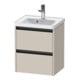 Duravit Waschtischunterschrank Ketho.2 48,4x37,5x54,9cm, 2 SBK, wandhängend, Tau ma-1
