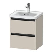 Duravit Waschtischunterschrank Ketho.2 48,4x37,5x54,9cm, 2 SBK, wandhängend, Tau ma