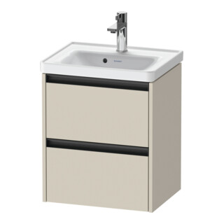 Duravit Waschtischunterschrank Ketho.2 48,4x37,5x54,9cm, 2 SBK, wandhängend, Tau matt