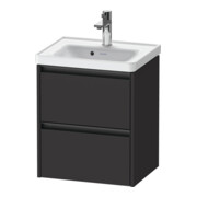 Duravit Waschtischunterschrank Ketho.2 48,4x37,5x54,9cm, 2 SBK, wd, graph matt