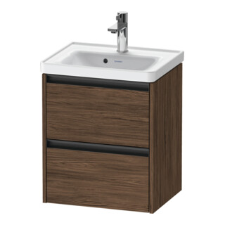 Duravit Waschtischunterschrank Ketho.2 48,4x37,5x54,9cm, 2 SBK, wd, Nussb dkl.