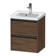 Duravit Waschtischunterschrank Ketho.2 48,4x37,5x54,9cm, 2 SBK, wd, Nussb dkl.