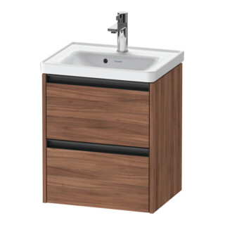 Duravit Waschtischunterschrank Ketho.2 48,4x37,5x54,9cm, 2 SBK, wd, Nussb Nat