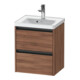 Duravit Waschtischunterschrank Ketho.2 48,4x37,5x54,9cm, 2 SBK, wd, Nussb Nat-1