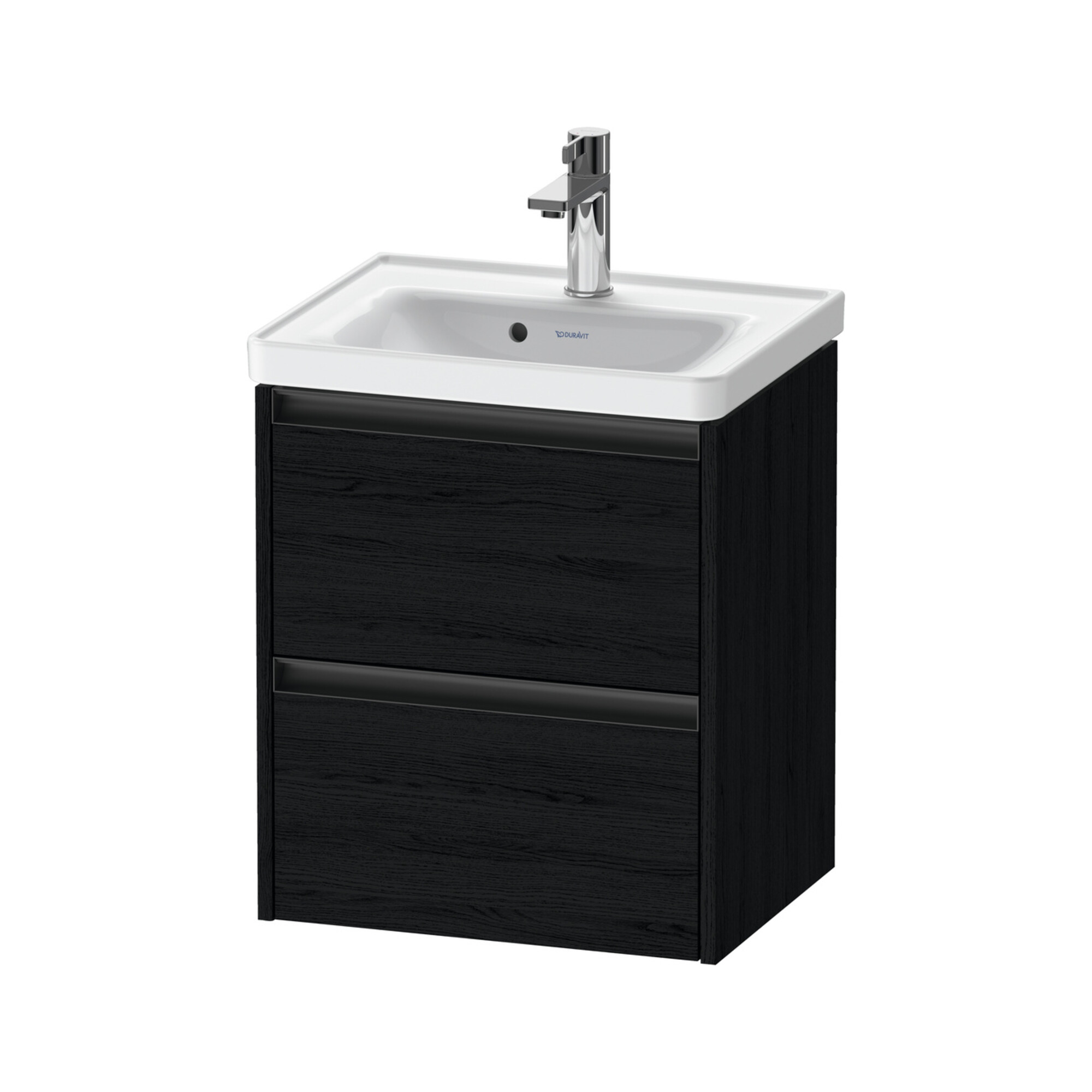 Duravit Waschtischunterschrank Ketho.2 48,4x37,5x54,9cm, 2 Schub., wandhängend, Ei sw