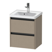 Duravit Waschtischunterschrank Ketho.2 48,4x37,5x54,9cm, 2 Schub., wandhängend, lei