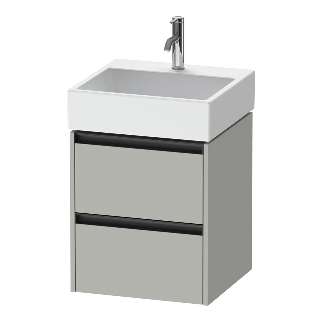 Duravit Waschtischunterschrank Ketho.2 48,4x46cm, betongr ma, 2 Schub., wandhängend