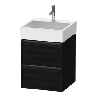 Duravit Waschtischunterschrank Ketho.2 48,4x46cm, Ei sw, 2 Schub., wandhängend