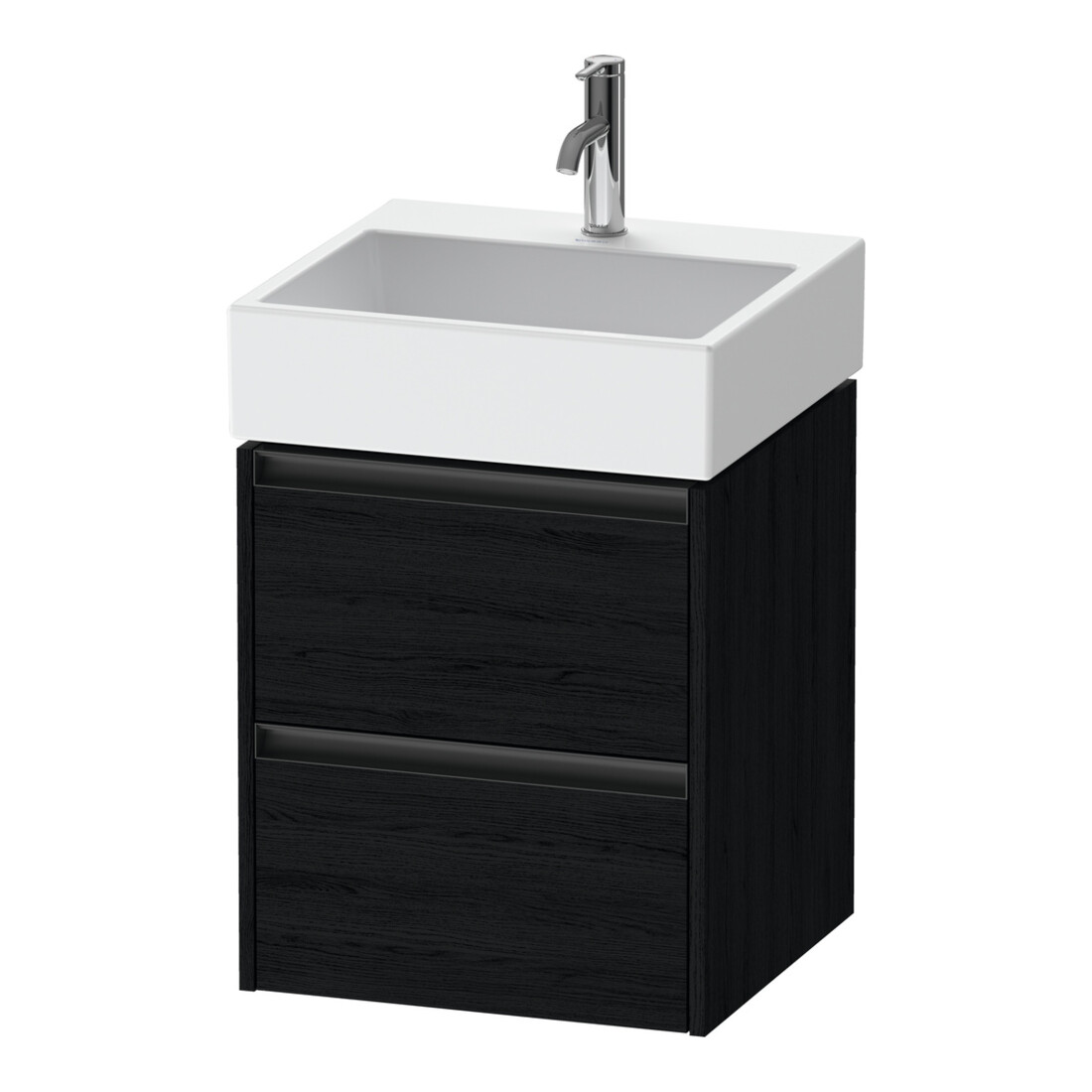 Duravit Waschtischunterschrank Ketho.2 48,4x46cm, Ei sw, 2 Schub., wandhängend