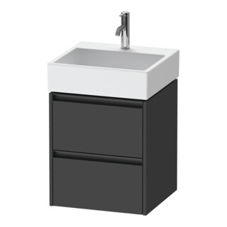 Duravit Waschtischunterschrank Ketho.2 48,4x46cm, graph ma, 2 Schub., wandhängend