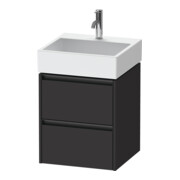 Duravit Waschtischunterschrank Ketho.2 48,4x46cm, graph matt, 2 Schub., wandhängend