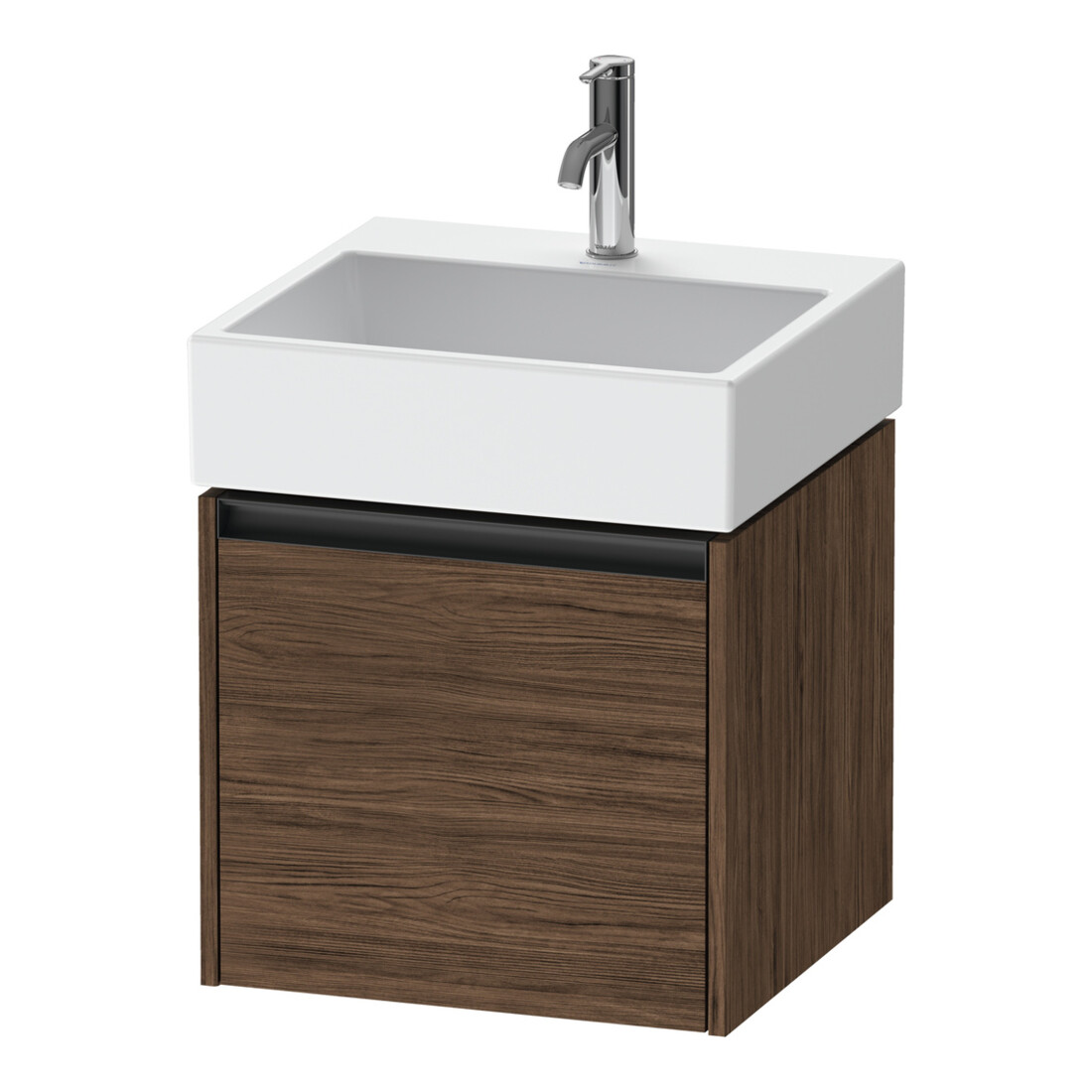 Duravit Waschtischunterschrank Ketho.2 48,4x46cm, Nussb dkl., 1 Ausz., wandhängend