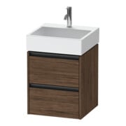 Duravit Waschtischunterschrank Ketho.2 48,4x46cm, Nussb dkl., 2 Schub., wandhängend-1