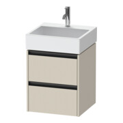 Duravit Waschtischunterschrank Ketho.2 48,4x46cm, Tau matt, 2 Schub., wandhängend